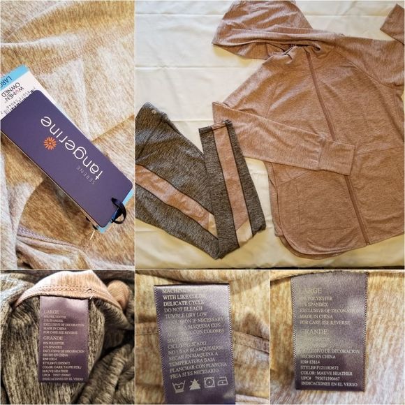 2 Piece Active Set Leggings Jacket Workout Yoga - Picture 8 of 8